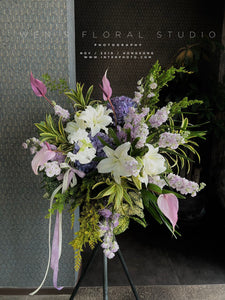 Grand opening flower stand - Purple