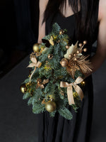 Mini fresh Christmas tree - Gold